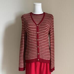 st john striped sweater and sleeveless top set